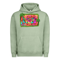 Pigment Oil Green summer vibes watermelon Urban Hoodie - JahusDesignShop