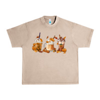 French Oak Fall Coffees Urban Heavy Tee - FaDigitalArtStudio