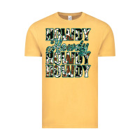 Vintage Mustard Howdy Cowhide Turquoise Vintage Tee - Jasminsmagicworld