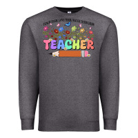 Charcoal Heather teacher wildflowers kopyası Premium Sweatshirt - JahusDesignShop