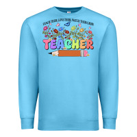 Ocean Blue teacher wildflowers kopyası Premium Sweatshirt - JahusDesignShop