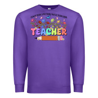 Purple teacher wildflowers kopyası Premium Sweatshirt - JahusDesignShop