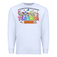 White teacher wildflowers kopyası Premium Sweatshirt - JahusDesignShop