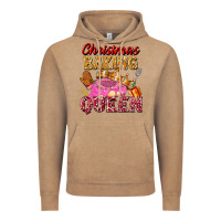 Vintage Coffee christmas baking queen Vintage Hoodie - FaDigitalArtStudio