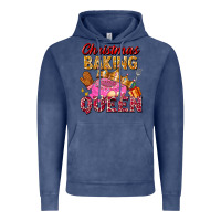 Vintage Denim christmas baking queen Vintage Hoodie - FaDigitalArtStudio