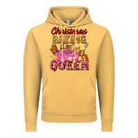 Vintage Mustard christmas baking queen Vintage Hoodie - FaDigitalArtStudio