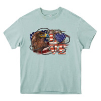 Arona Love America Eagle 4th of july Heavy Core Tee - HowdyJamesFarm