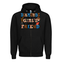 Black diamonds are a girl's best friend Zipper Hoodie - AdoDesignShop