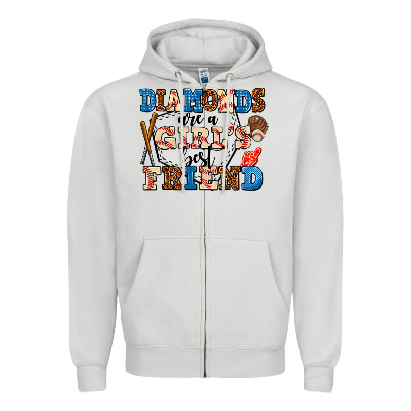 Diamonds Are A Girl's Best Friend Zipper Hoodie by AdoDesignShop | Teevron