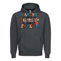 Smoke diamonds are a girl's best friend Zipper Hoodie - AdoDesignShop