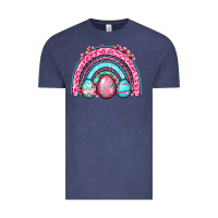 Vintage Denim Easter eggs rainbow Vintage Tee - OliviaCreatesArt