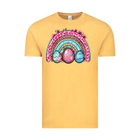 Vintage Mustard Easter eggs rainbow Vintage Tee - OliviaCreatesArt