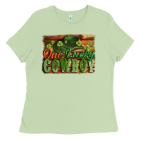 Matcha One lucky Cowboy St. Patrick's Day Ladies Tee - CowGirlArtShop