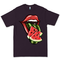 Plum Watermelon Tongue Premium Tee - Jasminsmagicworld