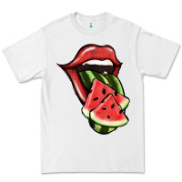 White Watermelon Tongue Premium Tee - Jasminsmagicworld