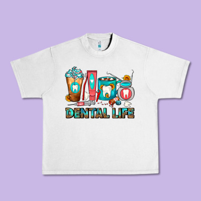 Dental Life Dentist Coffee Cups Urban Heavy Tee Designed By Fadigitalartstudio