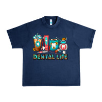 Navy Dental Life Dentist Coffee Cups Urban Heavy Tee - FaDigitalArtStudio
