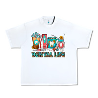 White Dental Life Dentist Coffee Cups Urban Heavy Tee - FaDigitalArtStudio