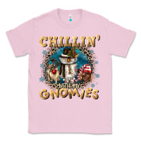 Bubblegum Pink chillin with my gnomies Classic Tee - CowGirlArtShop