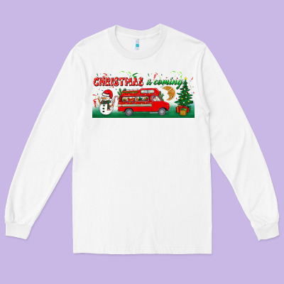 Christmas Is Coming Long Sleeve Tee Designed By Bundleandbundleshop