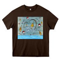 Chocolate Brown master baiter Heavy Core Tee - TumblerDesignByShophia