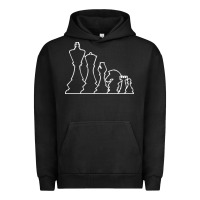 Pigment Black chess t  shirt chess Urban Hoodie - maiPhamDesign