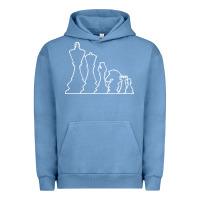 Pigment Pebble Blue chess t  shirt chess Urban Hoodie - maiPhamDesign