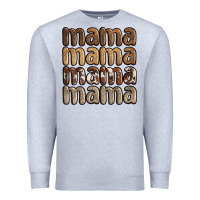 Heather Grey faux sequins mama Premium Sweatshirt - JahusDesignShop