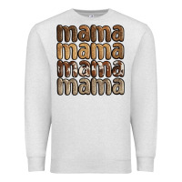 Oatmeal Heather faux sequins mama Premium Sweatshirt - JahusDesignShop