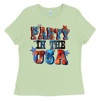 Matcha Party in the usa 4th of july Ladies Tee - CowGirlArtShop