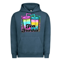 Pigment Midnight Navy tea junkie Urban Hoodie - JahusDesignShop