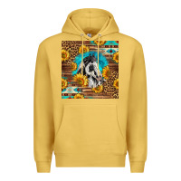Antique Gold western paint horse Premium Hoodie - LillyAllenDesigns