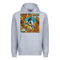 Heather Grey western paint horse Premium Hoodie - LillyAllenDesigns
