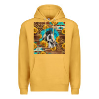 Mustard western paint horse Premium Hoodie - LillyAllenDesigns