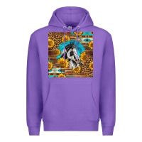 Purple western paint horse Premium Hoodie - LillyAllenDesigns