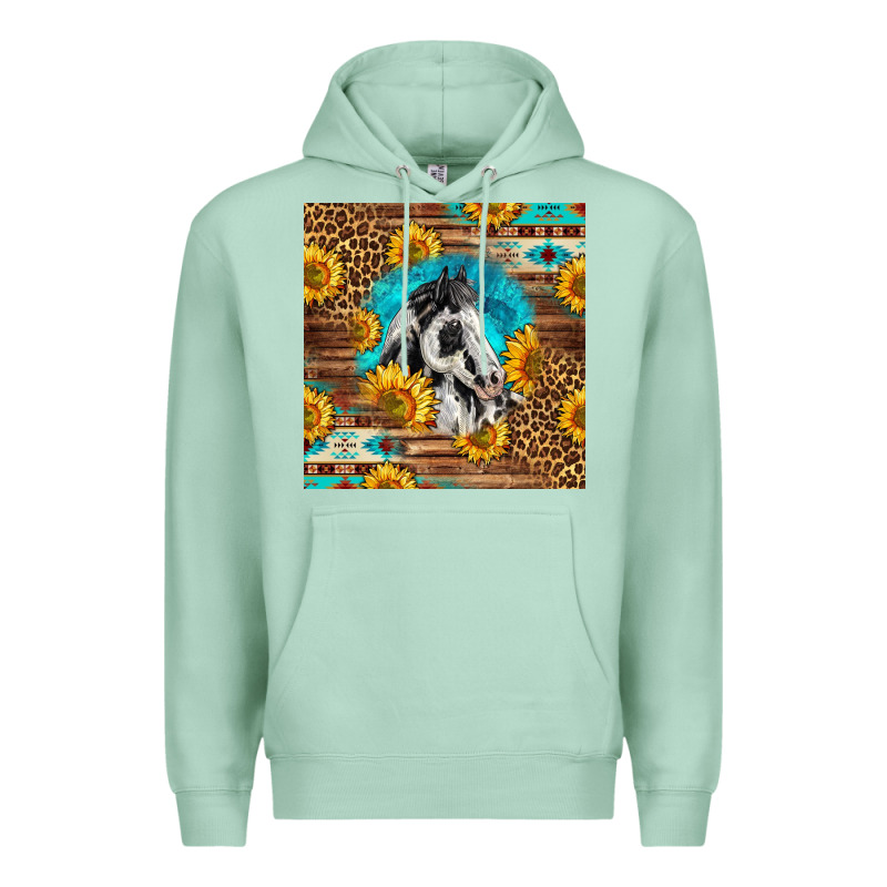 Western Paint Horse Premium Hoodie by LillyAllenDesigns | Teevron