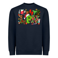 Navy lpn christmas nurse with Heavyweight Sweatshirt - AdoDesignShop