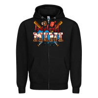 Black baseball mini Zipper Hoodie - AdoDesignShop