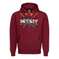 Burgundy baseball mini Zipper Hoodie - AdoDesignShop