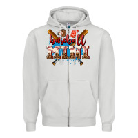 Dove Grey baseball mini Zipper Hoodie - AdoDesignShop