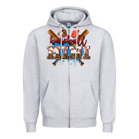 Heather Grey baseball mini Zipper Hoodie - AdoDesignShop