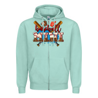 Seafoam baseball mini Zipper Hoodie - AdoDesignShop