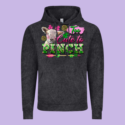 Too Cute To Pinch Vintage Hoodie Designed By Fadigitalartstudio