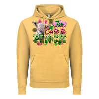 Vintage Mustard Too Cute To Pinch Vintage Hoodie - FaDigitalArtStudio