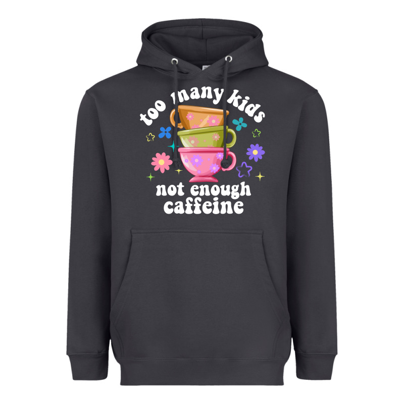 Too Many Kids Not Enough Caffeine Heavyweight Hoodie by JahusDesignShop | Teevron