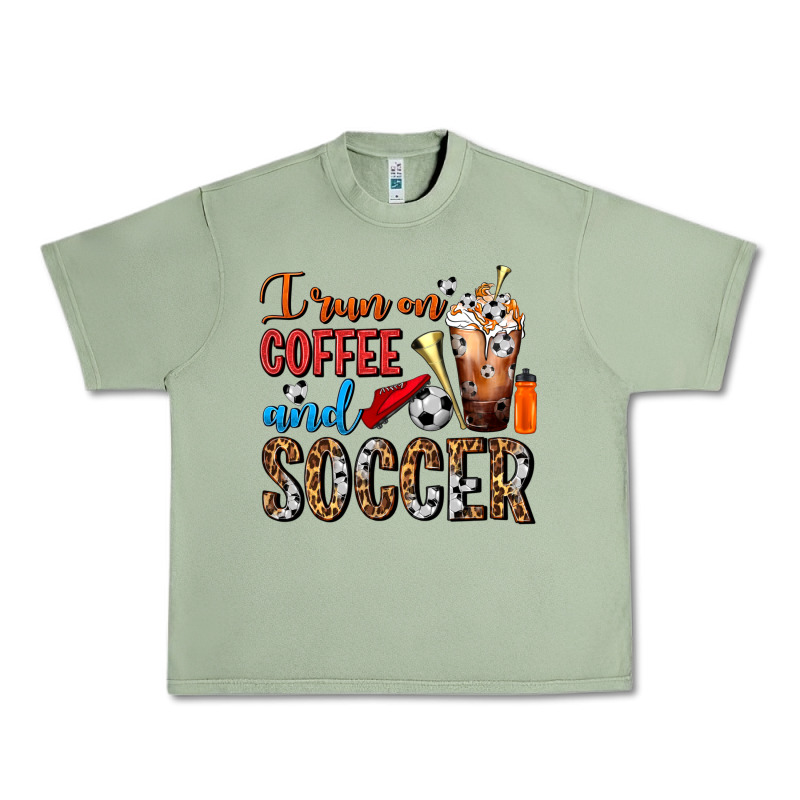 I Run On Coffee And Soccer Frappe Urban Heavy Tee by FaDigitalArtStudio | Teevron