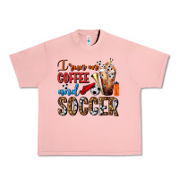 Salmon I Run On Coffee And Soccer Frappe Urban Heavy Tee - FaDigitalArtStudio