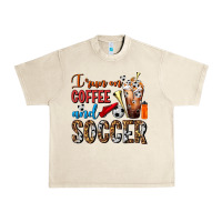 Sandshell I Run On Coffee And Soccer Frappe Urban Heavy Tee - FaDigitalArtStudio