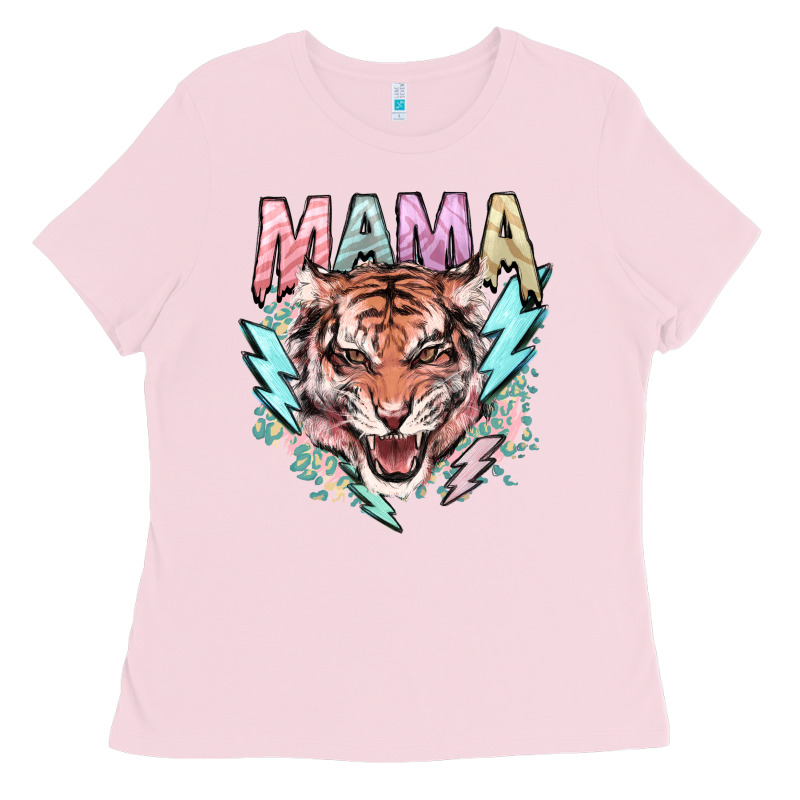 Mama Tiger Lightning Bolt Ladies Tee by HowdyJamesFarm | Teevron