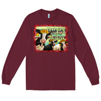 Burgundy Hanging With My Heifers Holstein Cows Long Sleeve Tee - RanaPortraitStore